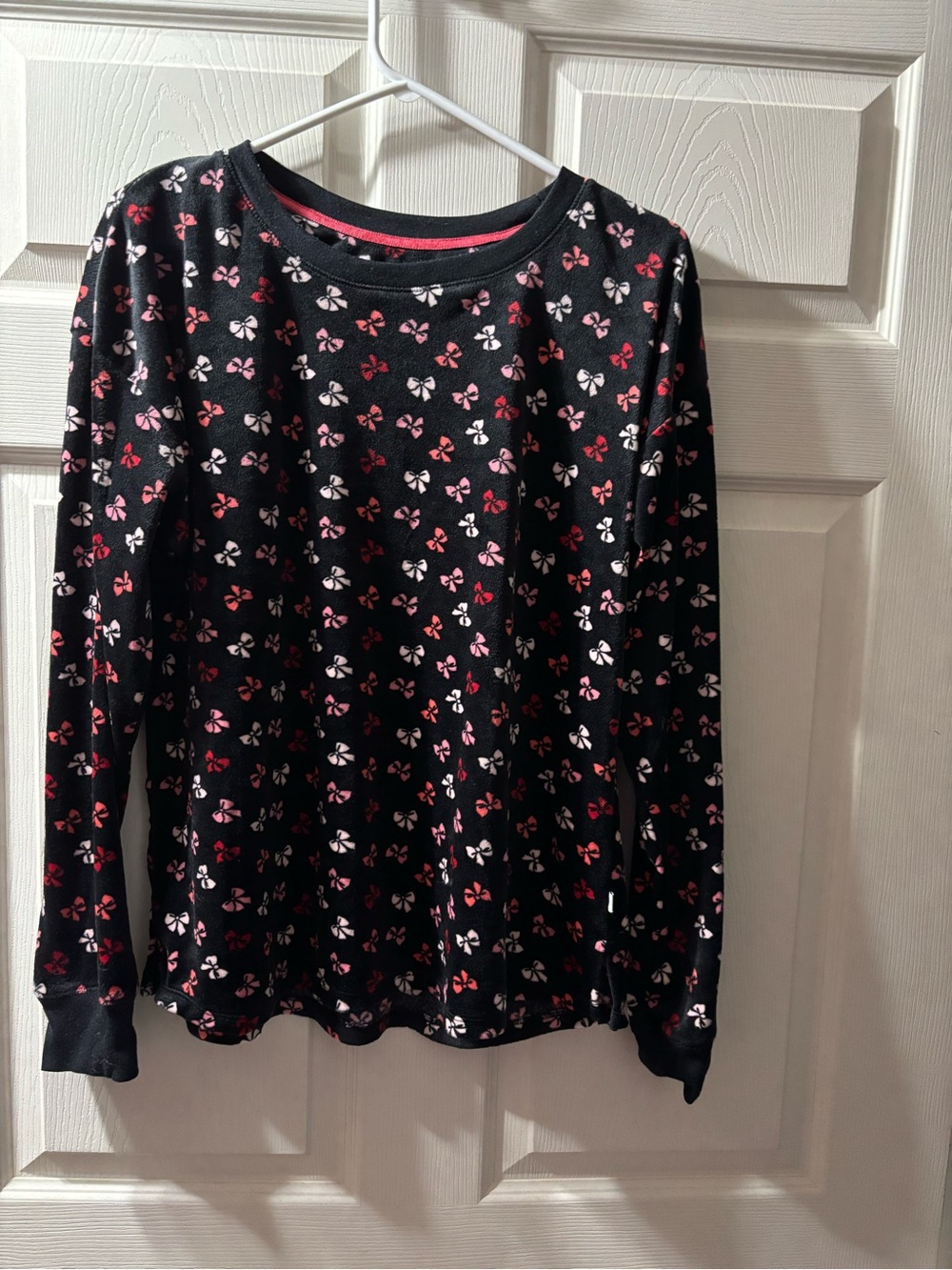 kate spade Black Top with Pink & Red Bow Motif